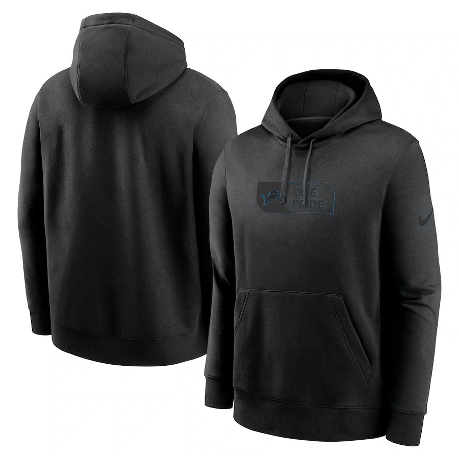 Men detroit lions black style 2 NFL 2024 hoodie